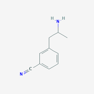 molecular formula C10H12N2 B8585304 3-(2-Amino-propyl)-benzonitrile 