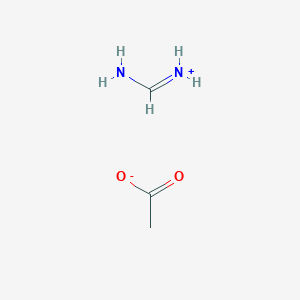 molecular formula C3H8N2O2 B8585426 aminomethylideneazanium;acetate 