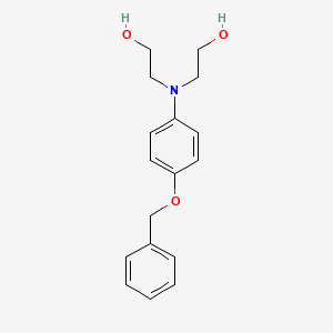 molecular formula C17H21NO3 B8585507 Ethanol, 2,2'-[[4-(phenylmethoxy)phenyl]imino]bis- CAS No. 101582-69-8