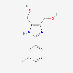 [2-(3-Methylphenyl)-1H-imidazole-4,5-diyl]dimethanol