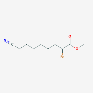 molecular formula C10H16BrNO2 B8585817 Methyl 2-bromo-8-cyanooctanoate CAS No. 61546-51-8