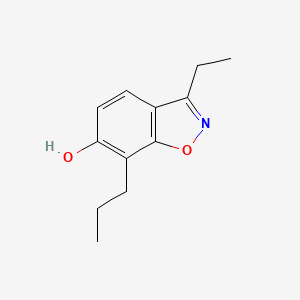 molecular formula C12H15NO2 B8585840 3-Ethyl-7-propylbenzo[d]isoxazol-6-ol 