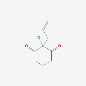 molecular formula C9H11ClO2 B8585894 1,3-Cyclohexanedione, 2-chloro-2-(2-propenyl)- CAS No. 51557-84-7