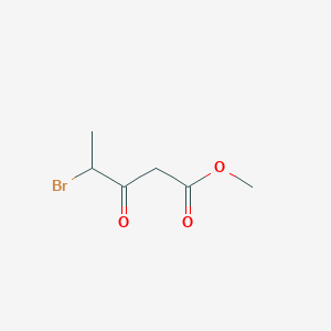 molecular formula C6H9BrO3 B008586 Methyl 4-bromo-3-oxopentanoate CAS No. 105983-77-5
