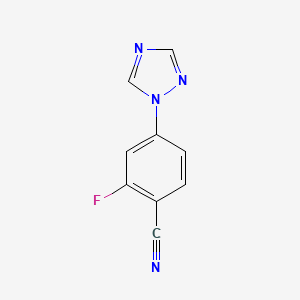 2-fluoro-4-(1H-1,2,4-triazol-1-yl)benzonitrile