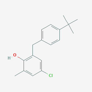 2-[(4-tert-Butylphenyl)methyl]-4-chloro-6-methylphenol