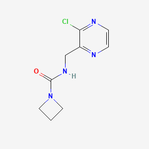 molecular formula C9H11ClN4O B8586093 N-[(3-chloropyrazin-2-yl)methyl]azetidine-1-carboxamide 
