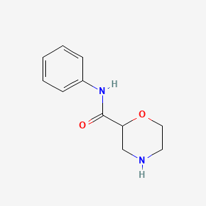 molecular formula C11H14N2O2 B8586189 N-Phenyl-2-morpholinecarboxamide 