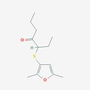 3-[(2,5-Dimethylfuran-3-yl)sulfanyl]heptan-4-one