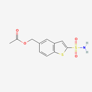 5-Acetoxymethyl-2-sulfamoylbenzo[b]thiophene