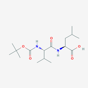 molecular formula C16H30N2O5 B8586351 Boc-Val-Leu CAS No. 27506-15-6