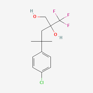 4-(4-Chlorophenyl)-4-methyl-2-(trifluoromethyl)pentane-1,2-diol