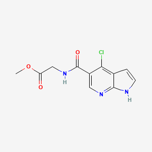 Glycine, N-[(4-chloro-1H-pyrrolo[2,3-B]pyridin-5-YL)carbonyl]-, methyl ester