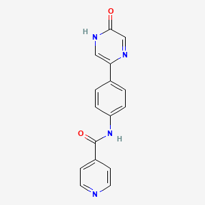 N-[4-(5-Oxo-4,5-dihydropyrazin-2-yl)phenyl]pyridine-4-carboxamide