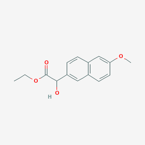 molecular formula C15H16O4 B8586401 Ethyl 6-methoxy-2-naphthylglycolate 