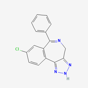 1,2,3-Triazolo(4,5-d)(2)benzazepine, 2,4-dihydro-8-chloro-6-phenyl-