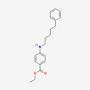molecular formula C20H25NO2 B8586483 Ethyl 4-[(5-phenylpentyl)amino]benzoate CAS No. 61439-74-5