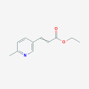 molecular formula C11H13NO2 B8586549 Ethyl 3-(6-methylpyridin-3-yl)prop-2-enoate CAS No. 72716-74-6