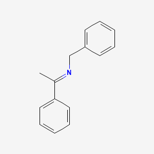 molecular formula C15H15N B8586686 N-benzyl-1-phenylethanimine CAS No. 14428-98-9