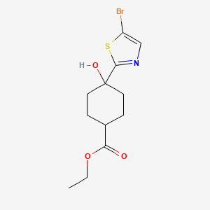 Ethyl 4-(5-bromothiazol-2-YL)-4-hydroxycyclohexanecarboxylate