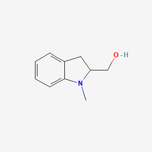 molecular formula C10H13NO B8586972 1-Methylindolin-2-ylmethanol 