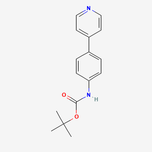 molecular formula C16H18N2O2 B8587162 tert-Butyl 4-(pyridin-4-yl)phenylcarbamate 