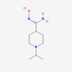 molecular formula C9H19N3O B8587227 N-hydroxy-1-isopropylpiperidine-4-carboximidamide 