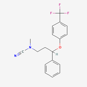 Methyl{3-phenyl-3-[4-(trifluoromethyl)phenoxy]propyl}cyanamide