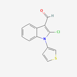 2-Chloro-1-thiophen-3-yl-1H-indole-3-carbaldehyde