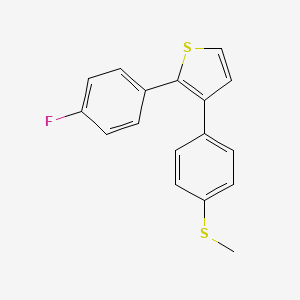 2-(4-Fluorophenyl)-3-(4-methylsulfanylphenyl)thiophene