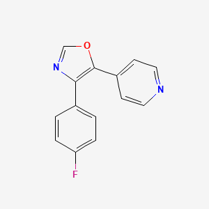 4-[4-(4-Fluorophenyl)-1,3-oxazol-5-yl]pyridine
