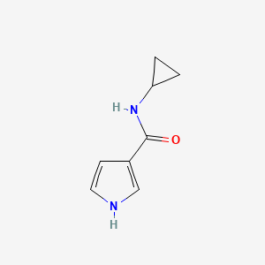 molecular formula C8H10N2O B8587416 N-cyclopropyl-1H-pyrrole-3-carboxamide 