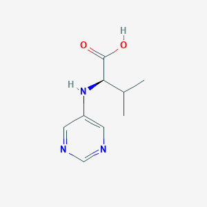molecular formula C9H13N3O2 B8587479 Pyrimidin-5-YL-D-valine 