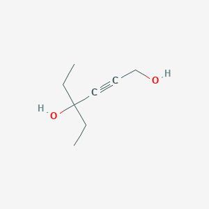 molecular formula C8H14O2 B8587520 4-Ethylhex-2-yne-1,4-diol CAS No. 163005-62-7
