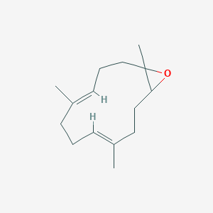 molecular formula C15H24O B085876 1,5,9-Trimethyl-13-oxabicyclo[10.1.0]trideca-4,8-diene CAS No. 13786-79-3