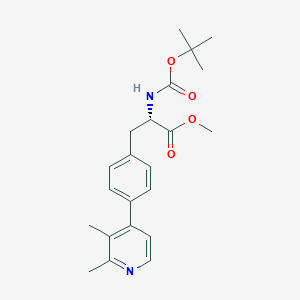 Methyl (s)-2-((tert-butoxycarbonyl)amino)-3-(4-(2,3-dimethylpyridin-4-yl)phenyl)propanoate