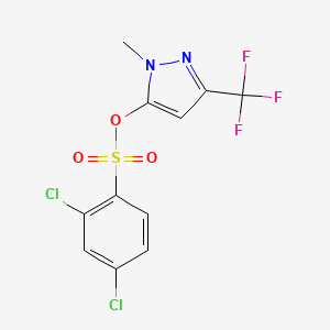 1-Methyl-3-(trifluoromethyl)pyrazol-5-yl 2,4-dichlorobenzenesulfonate