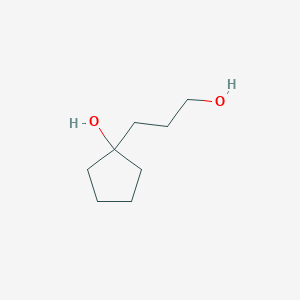 1-(3-Hydroxypropyl)cyclopentan-1-ol