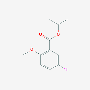 molecular formula C11H13IO3 B8587715 Isopropyl 5-iodo-2-methoxybenzoate 