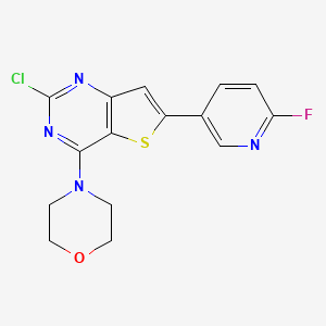 2-Chloro-6-(6-fluoropyridin-3-yl)-4-morpholinothieno[3,2-d]pyrimidine