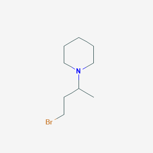 1-(4-Bromobutan-2-yl)piperidine
