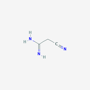 molecular formula C3H5N3 B8587788 2-Cyanoacetamidine 