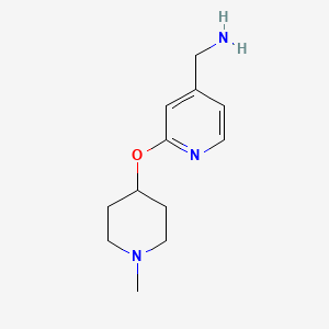 1-{2-[(1-Methylpiperidin-4-yl)oxy]pyridin-4-yl}methanamine