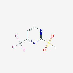 molecular formula C6H5F3N2O2S B8587828 2-(Methylsulfonyl)-4-(trifluoromethyl)pyrimidine 