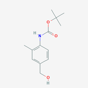 molecular formula C13H19NO3 B8587843 N-(4-hydroxymethyl-2-methylphenyl)carbamic acid t-butyl ester 
