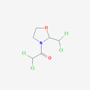molecular formula C6H7Cl4NO2 B8587851 2,2-Dichloro-1-[2-(dichloromethyl)-1,3-oxazolidin-3-yl]ethan-1-one CAS No. 61897-65-2