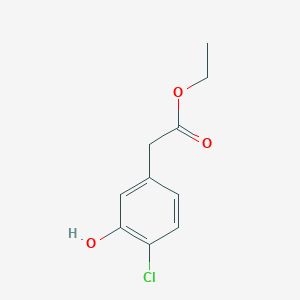molecular formula C10H11ClO3 B8587862 Ethyl 4-chloro-3-hydroxyphenylacetate 