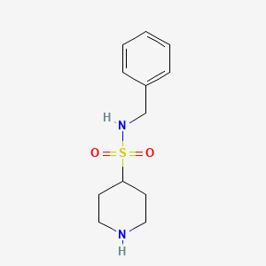 molecular formula C12H18N2O2S B8587893 N-benzylpiperidine-4-sulfonamide 