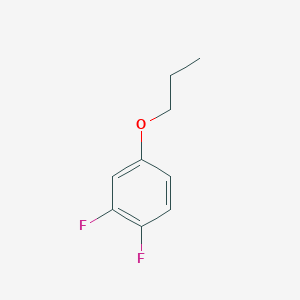 molecular formula C9H10F2O B8587949 1,2-Difluoro-4-propoxy-benzene 