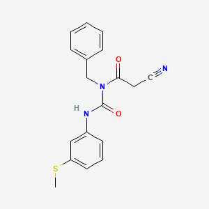 1-Benzyl-1-(cyanoacetyl)-3-[3-(methylthio)phenyl]urea
